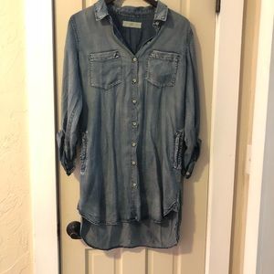 Small Thread and Supply denim distressed dress